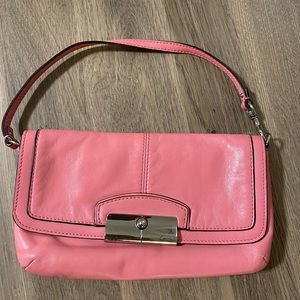 Pretty pink Coach clutch